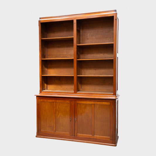 French Mahogany Open Library Bookcase