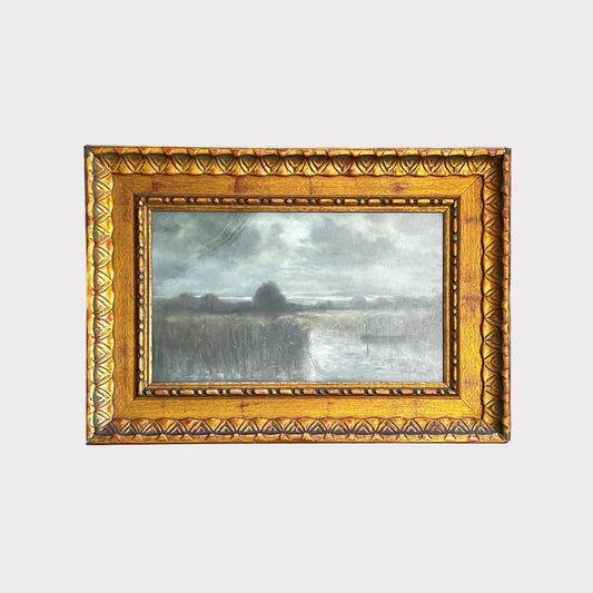 French Landscape of Early Morning Framed Pastel